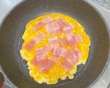 ライスペーパーピザ♪パジルベーコンチーズ作り方4写真