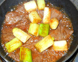牛肉と長ネギの焼肉のタレ焼き作り方4写真