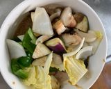 根菜茄子白菜オイ梅マヨ味温野菜サラダ作り方16写真