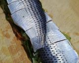 コノシロの酢じめと野菜の押し寿司作り方7写真