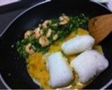 菜の花とえびのチャーハン作り方3写真