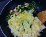 菜の花とえびのチャーハン作り方4写真