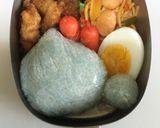 空色デコふりで＊Qoo(クー)のキャラ弁作り方1写真