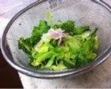 春キャベツと菜の花のアンチョビパスタ作り方1写真