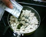 小間切チキンのバジル和え作り方4写真