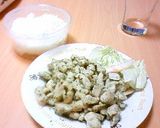 小間切チキンのバジル和え作り方7写真