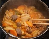 充実野菜と根菜の旨味噌煮作り方3写真