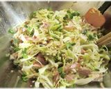 春キャベツてんこ盛り★焼豚おかずサラダ♪作り方3写真