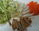 白菜とさつま揚げの煮物作り方1写真