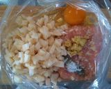 れんこん入り♪ハンバーグ☆照り焼き味作り方3写真