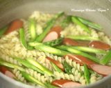 アスパラとウインナーの和えるパスタ♪作り方2写真
