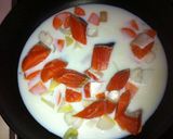 新キャベツと鮭のミルク煮作り方6写真