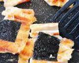 簡単おつまみ☆パリパリチーズの磯部ちくわ作り方5写真
