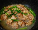鳥モモ肉とニンニクの芽白湯あんかけソース作り方4写真