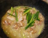 鳥モモ肉とニンニクの芽白湯あんかけソース作り方5写真
