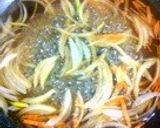 ♡水菜＆ジャコの卵とじ♡作り方3写真