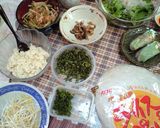 半ロー☆豆腐ディップで生春巻きパーティー作り方1写真