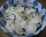 しらす*ひじきのおにぎり作り方4写真