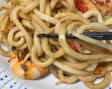簡単　ソース焼きエビうどん作り方9写真