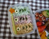 キャラ弁☆鯉のぼりごはん作り方4写真