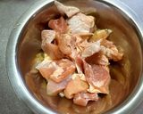 鶏肉と彩り野菜の炒め！おろしポンズかけ作り方3写真