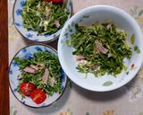 豆苗と千切りハムのマヨネーズポン酢サラダ作り方7写真