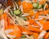 わさび菜を使った大人のポテトサラ🥔作り方3写真