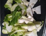 簡単子持ち高菜と豚こま肉のゴマ油醤油炒め作り方2写真