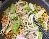三元豚味噌バターコーンラーメン作り方2写真