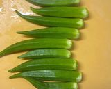 オクラを詰めた海苔巻きちくわ作り方1写真