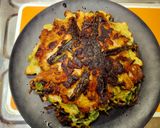 ピーマンの千切りでお好み焼き作り方4写真