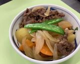 調理実習　一番だしで美味しい肉じゃが作り方10写真