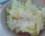 ＊春キャベツと豚肉のゴマドレ炒め＊作り方4写真