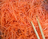 簡単　調味料2つ　わが家の人参しりしり作り方3写真