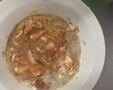 お一人様レンジ梅トマト親子丼味豚平焼き風作り方6写真