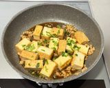厚揚げと挽肉の甘辛煮😃作り方2写真