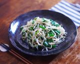 レンジで★ニラともやしの中華風和え作り方7写真