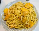 いしり醤油&柿と生ハムチーズバターパスタ作り方8写真
