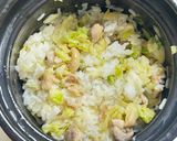 鶏肉とキャベツのやみつきガリバタ混ぜご飯作り方4写真