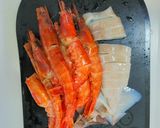 炊飯器で炊く！美味しい！魚介パエリア！作り方3写真
