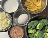 ブロッコリーとツナのマカロニグラタン作り方1写真