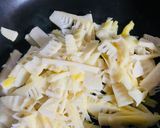 私の 筍とほうれん草の炒め作り方4写真