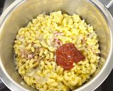 [保育園幼児食]マカロニのケチャップ煮作り方4写真