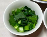 小松菜だけの中華風茶碗蒸し作り方1写真