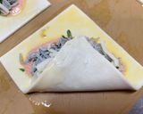 お弁当⭐︎冷凍パイシートでしらす明太パイ作り方8写真