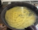 カフェ風💕菜の花とベーコンクリームパスタ作り方3写真