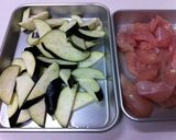 ささみとなすの白だしソテー作り方1写真