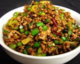男飯!!豚ミンチとニンニクの芽炒め作り方7写真