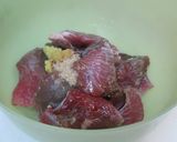 まぐろほほ肉のからあげ作り方2写真