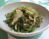 ☆茎ワカメと舞茸のにんにくポン酢和え☆作り方8写真